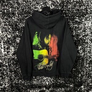 Y2k Bob Marley Zip Up Hoodie Size L